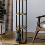 Opviq Shelf Lamp - 8115 Negra y Dorada
